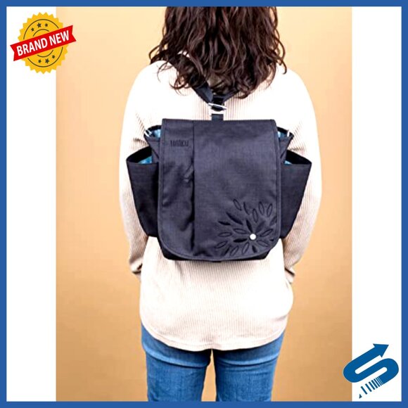 Convertible Crossbody Backpack Messenger Travel Bag Adjustable Straps Dual main image 7